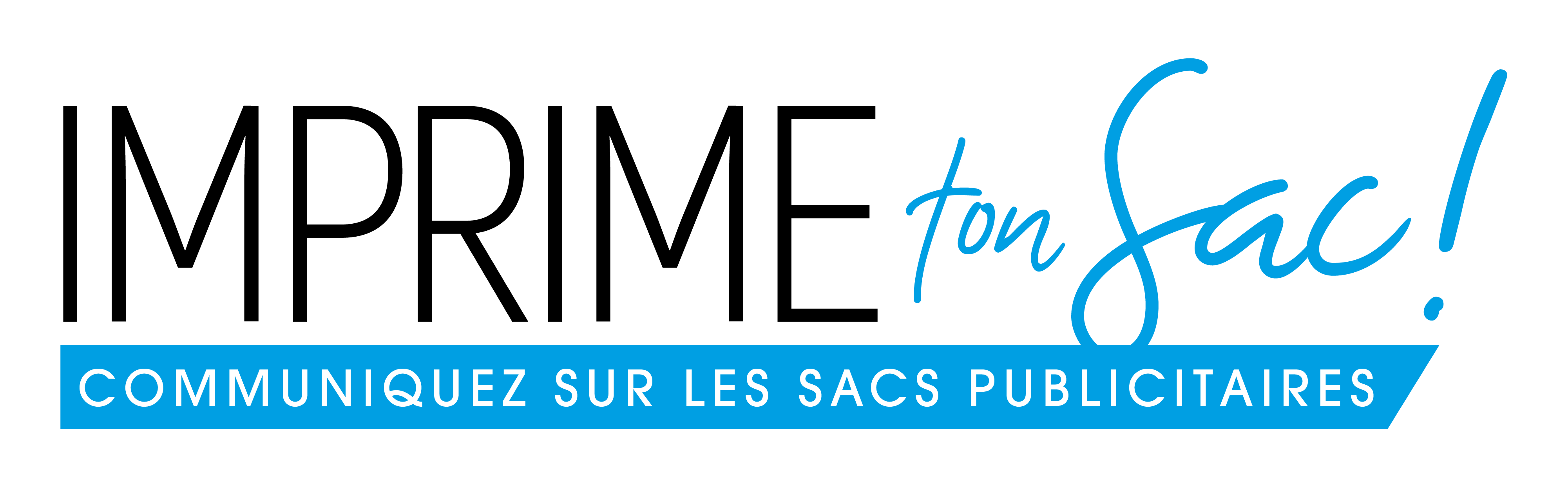 Logo Imprime ton sac en noir